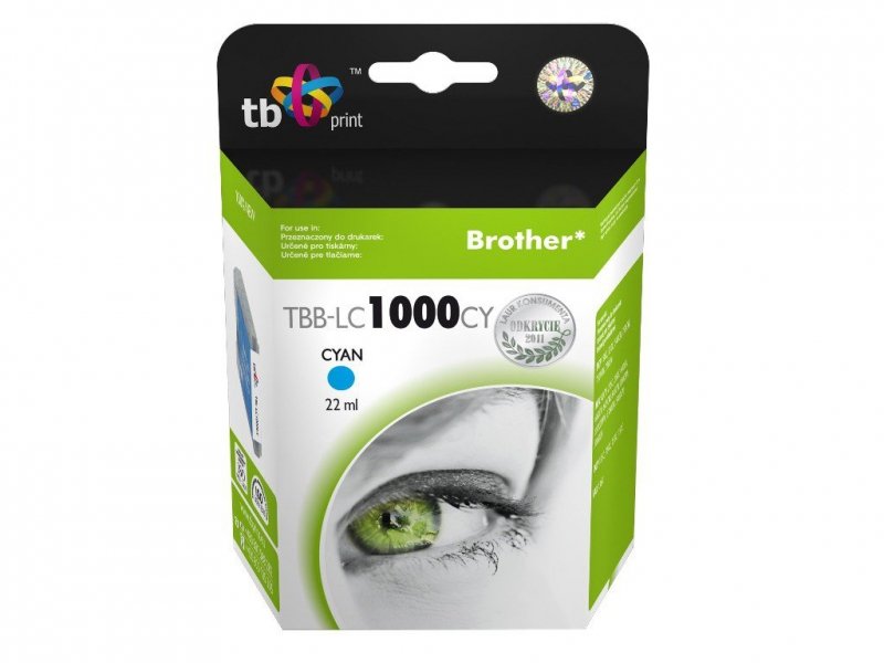 Tusz do Brother LC1000CY TBB-LC1000CY CY 100% nowy