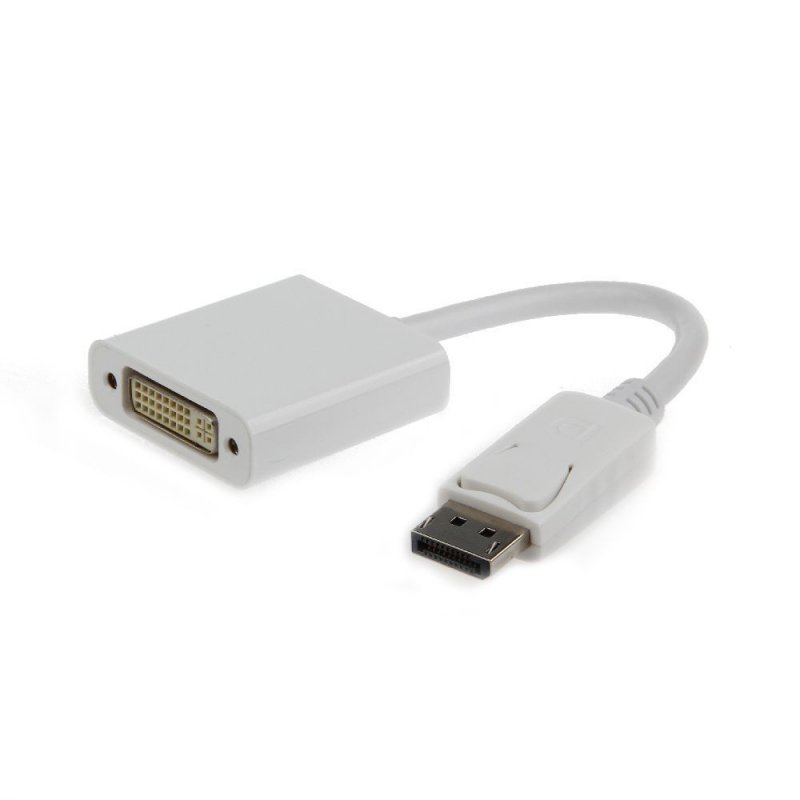 Adapter DisplayPort-DVI Gembird A-DPM-DVIF (biały) 0,1 m