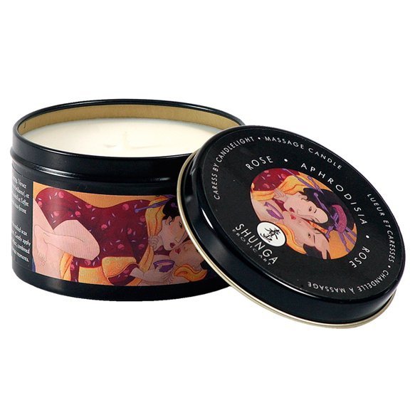 Świeca do masażu - Shunga Massage Candle Rose Petals 170 ml
