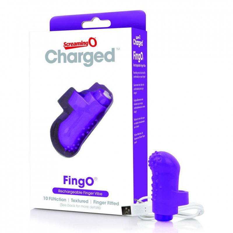 Wibrator na palec - The Screaming O Charged FingO Purple
