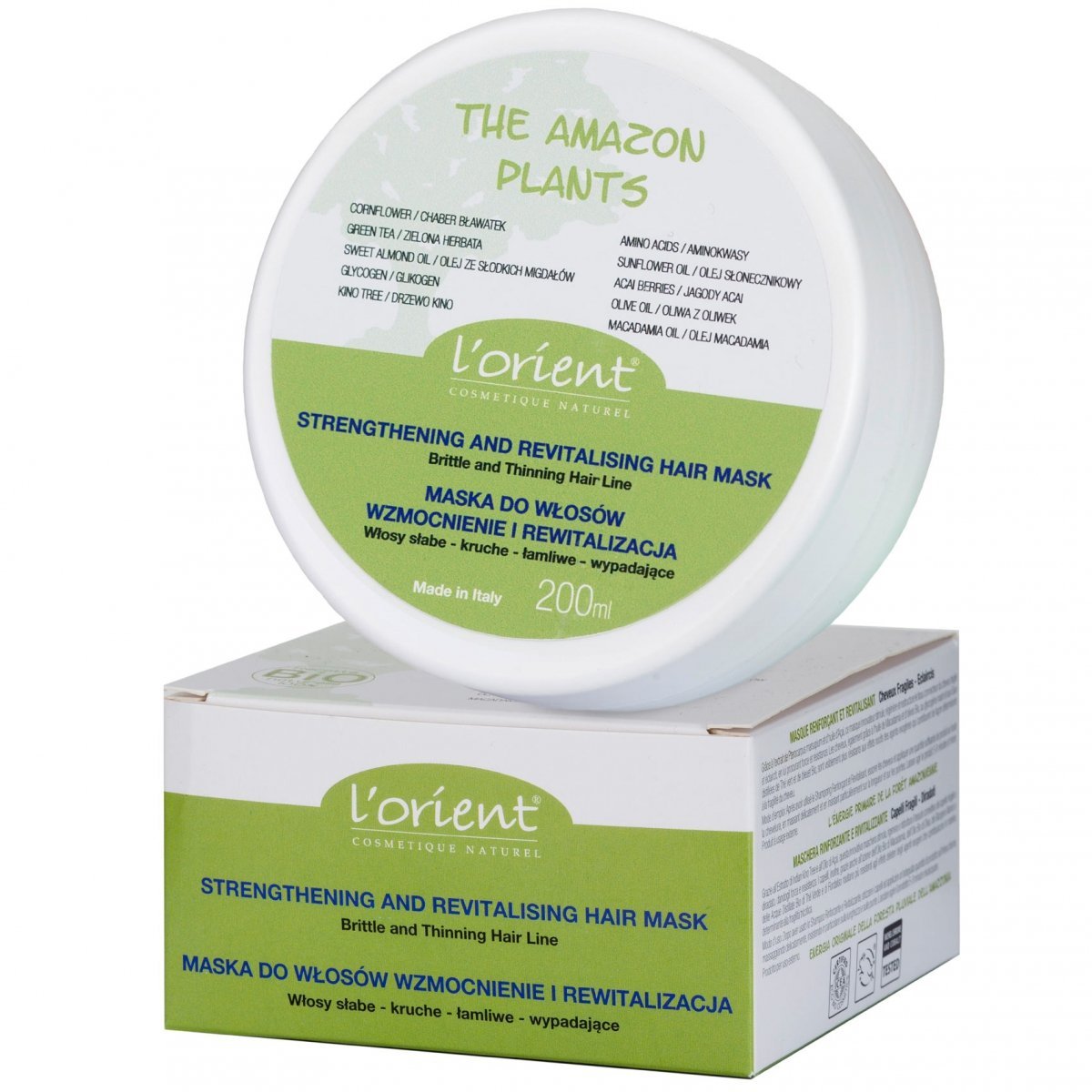 AMAZON PLANTS MASKA DO WŁOSÓW wzmacniająca - Naturalne odżywki i maski do  włosów - Naturalne kosmetyki do pielęgnacji włosów