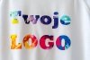 Naprasowanka z Twoim LOGO na koszulkę - 30 zestawów na plecy i serce