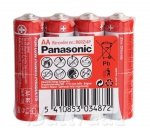 R6 4Tac Panasonic Red Bateria