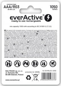 R03 Akumulator 4Bl Everactive 1050 Professional Line