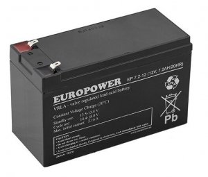 Akumulator Żelowy Agm Europower Ep 12V 7,2Ah T2