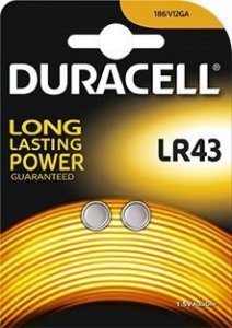 G12 2 szt. Duracell Lr43 / 186 Bateria