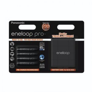 Akumulatory Eneloop Pro AAA + futerał 