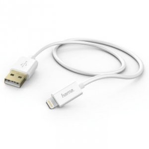Kabel do ładowania i synchronizacji Lightning 1.5 m, biały - Hama