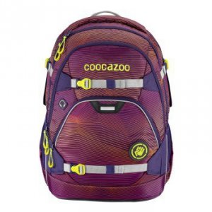 Plecak szkolny ScaleRale Soniclights Purple, System MatchPatch - Coocazoo 