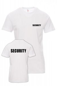 Koszulka biała - znakowanie - SECURITY