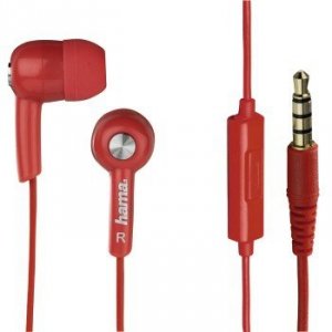 Słuchawki douszne HK2114 czerwone - Hama