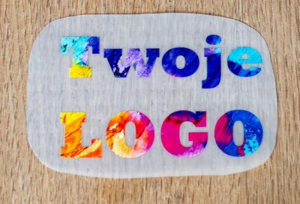 Naprasowanka z Twoim LOGO - 10cm x 10cm - zestaw 100 sztuk 