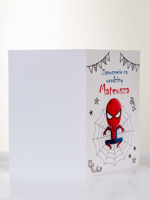 Zaproszenie urodzinowe dla dziecka Spiderman 10x15 M19