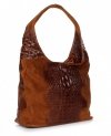 Kožené kabelka shopper bag Vera Pelle hnědá A1
