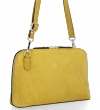 Kožené kabelka listonoška Vittoria Gotti žlutá V68A