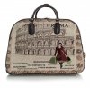Cestovní taška na kolečkách s výsuvnou teleskopickou rukojetí Or&Mi ROMA Multicolor - béžová