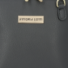 Kožené kabelka listonoška Vittoria Gotti tmavě modrá V2373