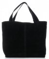 Kožené kabelka shopper bag Vittoria Gotti černá V501