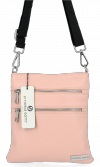 Kožené kabelka univerzální Vittoria Gotti pudrová růžová B19