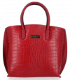 Kožené kabelka kufřík Vittoria Gotti červená V4382COCO