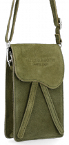 Kožené kabelka univerzální Vittoria Gotti khaki V6256C