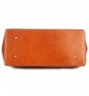 Kožené kabelka kufřík Genuine Leather zrzavá 816(2