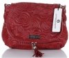 Kožené kabelka listonoška Vittoria Gotti červená V221F