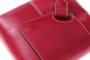 Kožená kabelka listonoška dokladovka červená
