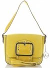Kožené kabelka listonoška Vittoria Gotti žlutá V5210