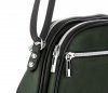 Kožené kabelka listonoška Genuine Leather lahvově zelená 5100