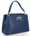 Kožené kabelka kufřík Vittoria Gotti modrá V7710