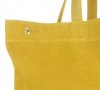 Kožené kabelka shopper bag Vera Pelle žlutá A19
