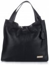 Kožené kabelka shopper bag Vittoria Gotti černá V2