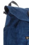 Kožené kabelka batůžek Vittoria Gotti modrá 80022