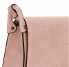 Kožené kabelka listonoška Genuine Leather růžová 0003