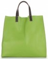 Kožené kabelka univerzální Genuine Leather zelená 691756