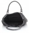 Kožené kabelka univerzální Genuine Leather šedá 60499