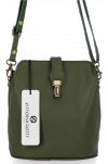 Kožené kabelka univerzální Vittoria Gotti zelená V2466