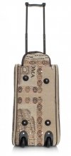 Cestovní taška na kolečkách s výsuvnou teleskopickou rukojetí Or&Mi ROMA Multicolor - béžová
