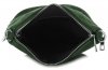Kožené kabelka listonoška Genuine Leather lahvově zelená 85A