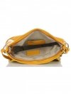 Kožené kabelka listonoška Vittoria Gotti žlutá V378