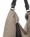 Kožené kabelka shopper bag Genuine Leather zemitá G100