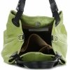 Kožené kabelka shopper bag Vittoria Gotti světle zelená V2L