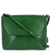 Kožené kabelka listonoška Vittoria Gotti zelená V2000