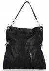 Kožené kabelka shopper bag Vera Pelle černá 25