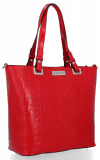 Kožené kabelka klasická Vittoria Gotti červená V2395