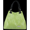 Kožené kabelka shopper bag Vittoria Gotti světle zelená V692754jziel2