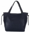 Kožené kabelka shopper bag Genuine Leather tmavě modrá 5157