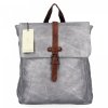 Dámská kabelka batůžek Herisson tmavě stříbrná 1502A512