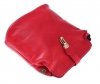 Kožené kabelka listonoška Genuine Leather červená 217